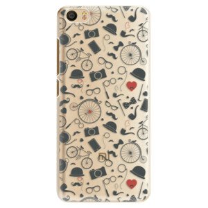 Plastové puzdro iSaprio - Vintage Pattern 01 - black - Xiaomi Mi5