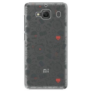 Plastové puzdro iSaprio - Vintage Pattern 01 - black - Xiaomi Redmi 2