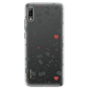 Plastové puzdro iSaprio - Vintage Pattern 01 - black - Huawei Y6 2019