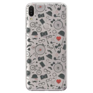 Plastové puzdro iSaprio - Vintage Pattern 01 - black - Asus Zenfone Max Pro ZB602KL