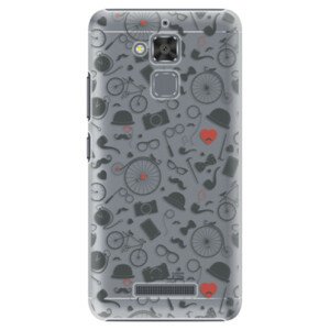 Plastové puzdro iSaprio - Vintage Pattern 01 - black - Asus ZenFone 3 Max ZC520TL