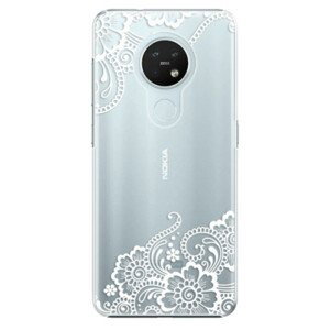 Plastové puzdro iSaprio - White Lace 02 - Nokia 7.2