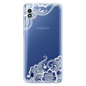 Odolné silikónové puzdro iSaprio - White Lace 02 - Samsung Galaxy A10