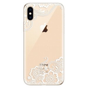 Odolné silikónové puzdro iSaprio - White Lace 02 - iPhone XS