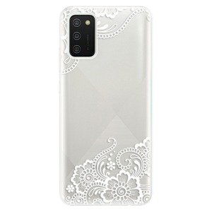 Odolné silikónové puzdro iSaprio - White Lace 02 - Samsung Galaxy A02s