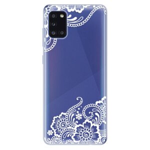 Odolné silikónové puzdro iSaprio - White Lace 02 - Samsung Galaxy A31