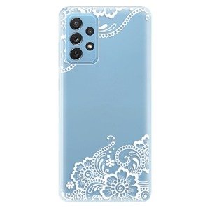 Odolné silikónové puzdro iSaprio - White Lace 02 - Samsung Galaxy A72