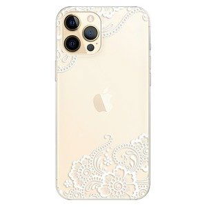 Odolné silikónové puzdro iSaprio - White Lace 02 - iPhone 12 Pro