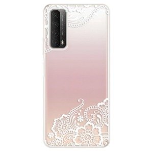 Odolné silikónové puzdro iSaprio - White Lace 02 - Huawei P Smart 2021