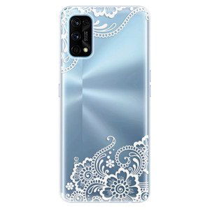 Odolné silikónové puzdro iSaprio - White Lace 02 - Realme 7 Pro