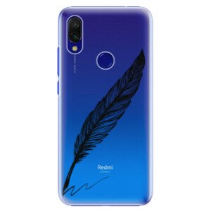 Plastové puzdro iSaprio - Writing By Feather - black - Xiaomi Redmi 7