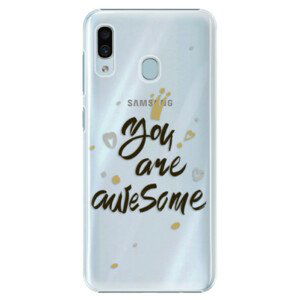 Plastové puzdro iSaprio - You Are Awesome - black - Samsung Galaxy A20