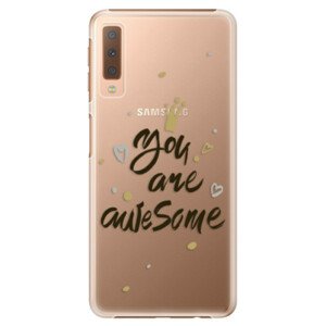 Plastové puzdro iSaprio - You Are Awesome - black - Samsung Galaxy A7 (2018)