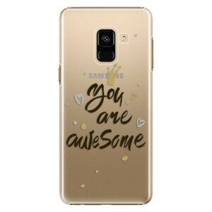 Plastové puzdro iSaprio - You Are Awesome - black - Samsung Galaxy A8 2018