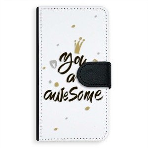 Univerzálne flipové puzdro iSaprio - You Are Awesome - black - Flip XL