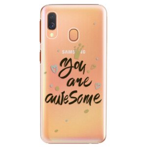 Plastové puzdro iSaprio - You Are Awesome - black - Samsung Galaxy A40