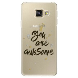 Plastové puzdro iSaprio - You Are Awesome - black - Samsung Galaxy A3 2016