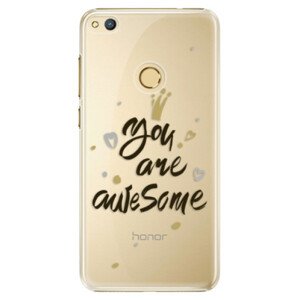 Plastové puzdro iSaprio - You Are Awesome - black - Huawei Honor 8 Lite