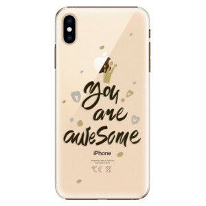 Plastové puzdro iSaprio - You Are Awesome - black - iPhone XS Max