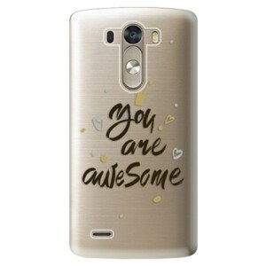 Plastové puzdro iSaprio - You Are Awesome - black - LG G3 (D855)