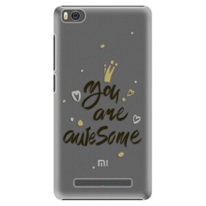 Plastové puzdro iSaprio - You Are Awesome - black - Xiaomi Mi4C