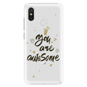 Plastové puzdro iSaprio - You Are Awesome - black - Xiaomi Mi 8