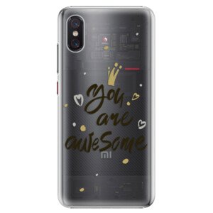 Plastové puzdro iSaprio - You Are Awesome - black - Xiaomi Mi 8 Pro