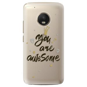 Plastové puzdro iSaprio - You Are Awesome - black - Lenovo Moto G5 Plus