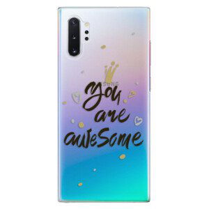 Plastové puzdro iSaprio - You Are Awesome - black - Samsung Galaxy Note 10+