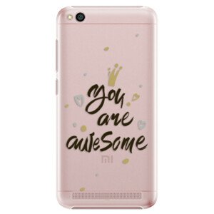 Plastové puzdro iSaprio - You Are Awesome - black - Xiaomi Redmi 5A