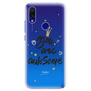 Plastové puzdro iSaprio - You Are Awesome - black - Xiaomi Redmi 7