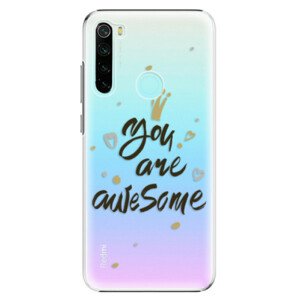 Plastové puzdro iSaprio - You Are Awesome - black - Xiaomi Redmi Note 8