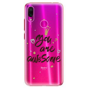 Plastové puzdro iSaprio - You Are Awesome - black - Xiaomi Redmi Note 7