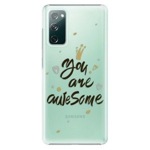 Plastové puzdro iSaprio - You Are Awesome - black - Samsung Galaxy S20 FE