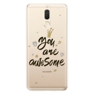 Odolné silikónové puzdro iSaprio - You Are Awesome - black - Huawei Mate 10 Lite