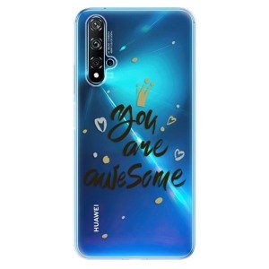 Odolné silikónové puzdro iSaprio - You Are Awesome - black - Huawei Nova 5T