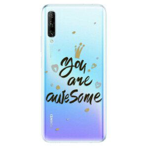 Odolné silikónové puzdro iSaprio - You Are Awesome - black - Huawei P Smart Pro