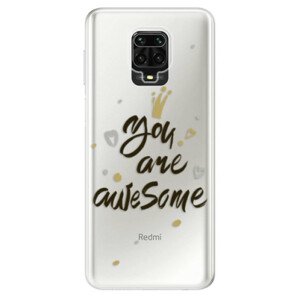 Odolné silikónové puzdro iSaprio - You Are Awesome - black - Xiaomi Redmi Note 9 Pro / Note 9S