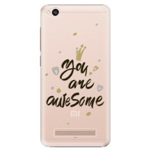 Plastové puzdro iSaprio - You Are Awesome - black - Xiaomi Redmi 4A