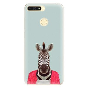 Silikónové puzdro iSaprio - Zebra 01 - Huawei Honor 7A