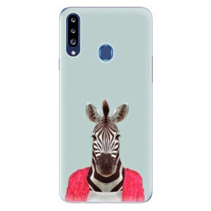 Odolné silikónové puzdro iSaprio - Zebra 01 - Samsung Galaxy A20s