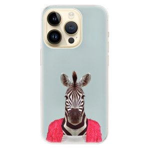 Odolné silikónové puzdro iSaprio - Zebra 01 - iPhone 14 Pro