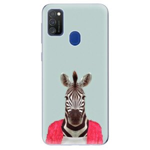 Odolné silikónové puzdro iSaprio - Zebra 01 - Samsung Galaxy M21