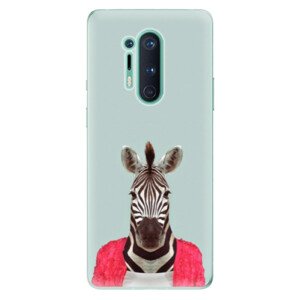 Odolné silikónové puzdro iSaprio - Zebra 01 - OnePlus 8 Pro