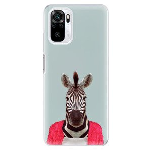 Odolné silikónové puzdro iSaprio - Zebra 01 - Xiaomi Redmi Note 10 / Note 10S