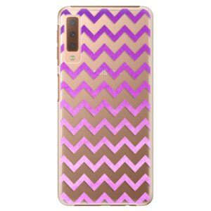 Plastové puzdro iSaprio - Zigzag - purple - Samsung Galaxy A7 (2018)