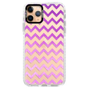 Silikónové puzdro Bumper iSaprio - Zigzag - purple - iPhone 11 Pro