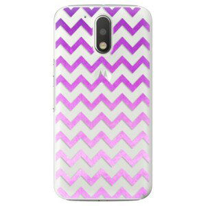 Plastové puzdro iSaprio - Zigzag - purple - Lenovo Moto G4 / G4 Plus