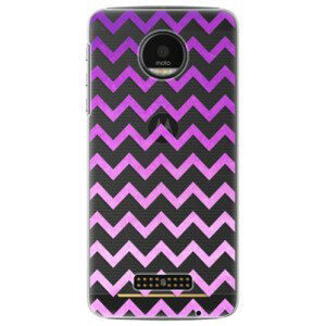 Plastové puzdro iSaprio - Zigzag - purple - Lenovo Moto Z