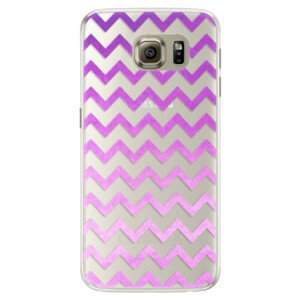 Silikónové puzdro iSaprio - Zigzag - purple - Samsung Galaxy S6 Edge